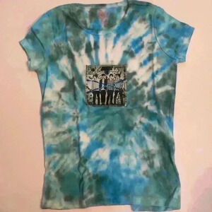 New! Hand tie dyed 5 Seconds Of Summer T-shirt girl M